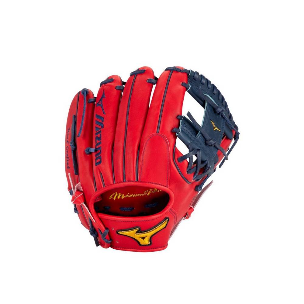 Guanti Mizuno Baseball Pro Andrelton Simmons 11.5" Uomo - Blu Marino/Rosse - 31792-IXDB